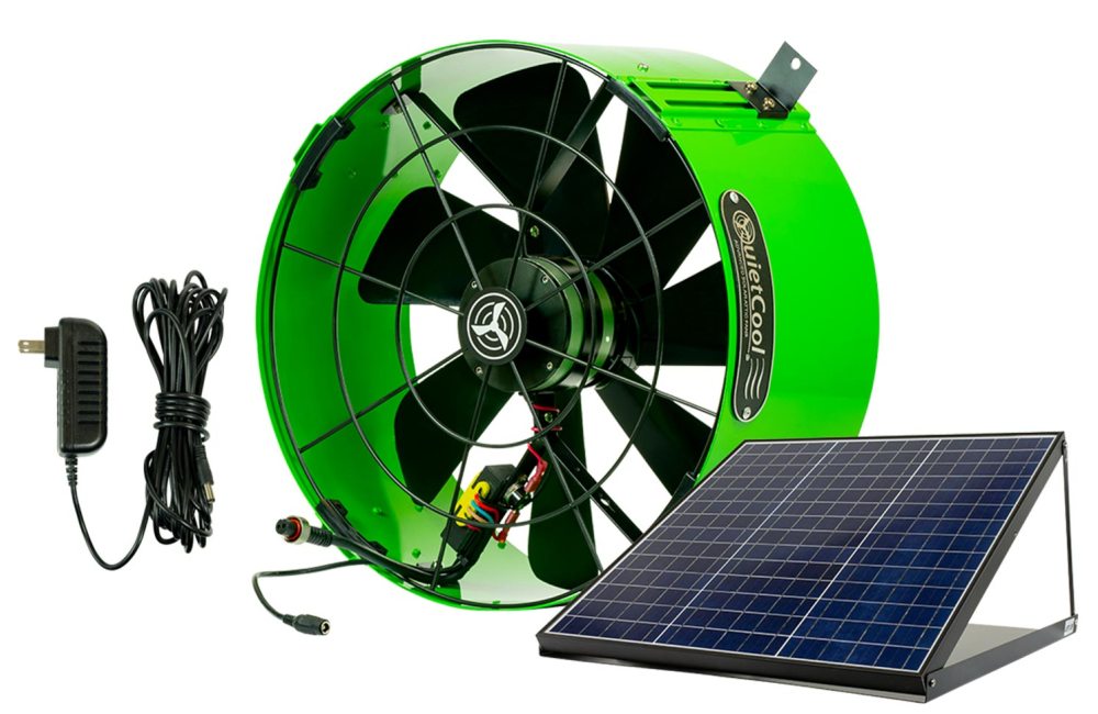 Solar Attic Gable Fan Features